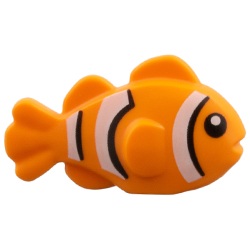 [ 8038pb01 2c#106p ] クマノミ 魚 フィッシュ (  橙 オレンジ Orange )