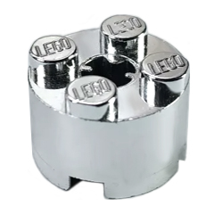 [ 3941 3b#309 ] 2x2 ラウンド・ブロック [ 003941 006143 006116 039223 ] ( クロム・シルバー 銀メッキ Cr-Silver ) 🅧