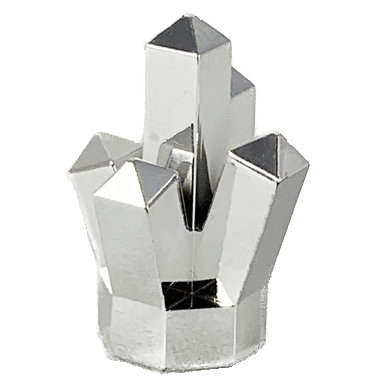 [ 52 6a#309 ] 鉱物 クリスタル 結晶 [ 028623 030385 061748 61749 29377 00052 5a# ] ( クロム・シルバー 銀メッキ Cr-Silver )