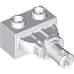 [ 4920 5h#001 ] 1x2x1 ペグ付きジョイント・ブロック 関節ブロック コネクタ [ 004920 ] ( 白 ホワイト White )