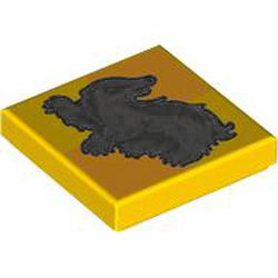 [ 107485 5t#024p ] 2x2 タイル [ ハッフルパフ ] w( 黄 イエロー Yellow )