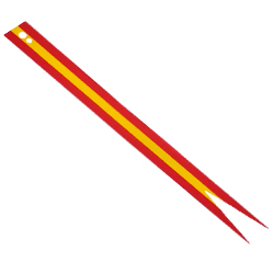 [ 108721pb02 2v#021p #024p ] 旗 フラッグ 吹流し ウインドソック ( 赤 Red x 黄色 Yellow)