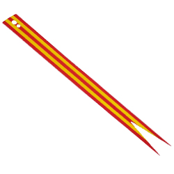 [ 108721pb03 2v#021p #024p ] 旗 フラッグ 吹流し ウインドソック ( 赤 Red x 黄色 Yellow)