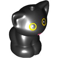 [ 110413 c8c#026p ] ネコ 黒猫 キャット 使い魔 ( 黒 ブラック Black ) 🅟 &fr