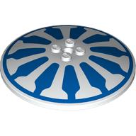 [ 114389 c0a# 4a#001p ] 8x8 パラボラ・アンテナ 皿 &Oslash;64X9.6 [ Blue Ring & stripes ] [ 3961p ] ( 白 ホワイト White )
