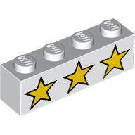 [ 3010pb005 5b#001p ] 1x4 ブロック [ ☆☆☆ ] [ 35256 ] ( 白 ホワイト White )