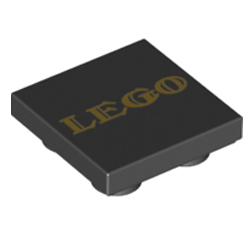 [ 11203pb055 5t#026p ] 2x2 逆タイル [ LEGO ] [ 11203 3t# ] ( 黒 ブラック Black )