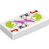 [ 3069pb0759 5t#001p ] 1x2 タイル [ Ｊ ジョーカー Joker ] [ 3069 33586 37293 30070 ] ( 白 ホワイト White )