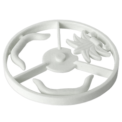 [ 6029 4c#001 ] 羽飾り ウシのツノ 牛角 キバ  [ 006029a 006029b 087695 006029 ] ( 白 ホワイト White )