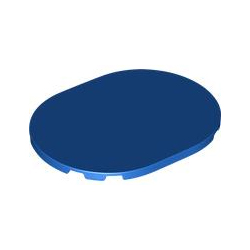 [ 65474 4t#023 ] 6x8 カーブ・エンド・タイル 楕円 [ 065474 1t# ] ( 青 ブルーBlue )