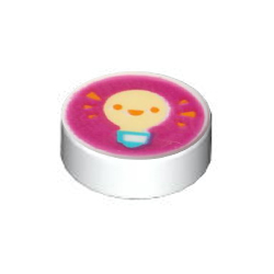 [ 98138pb239 5t#001p ] 1x1 ラウンド・タイル [ 電球 ] [ 100797 35381 35380 ] ( 白 ホワイト White )