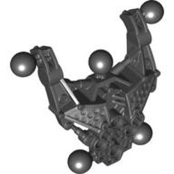 [ 60895 b8h#026 ] シェル ラージ・フィグ・トルソー [ Av-Matoran Type 2 ] [ 060895 2f# ] ( 黒 ブラック Black ) 