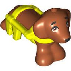 [ 101284 f8c#038p #368x ] 犬 ドッグ ダックスフント [+ 2496 ] [ ハーネス 補助輪 ] ( 濃橙 Dk-Orange )