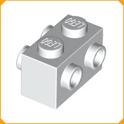 ◆[ 52107 2b# ] 1x2 両側スタッド付きブロック [ 052107 ]