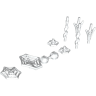 [ 036083 6a#001 ] 蜘蛛の巣 ミニ・アクセサリ・セット ( 白 ホワイト White )