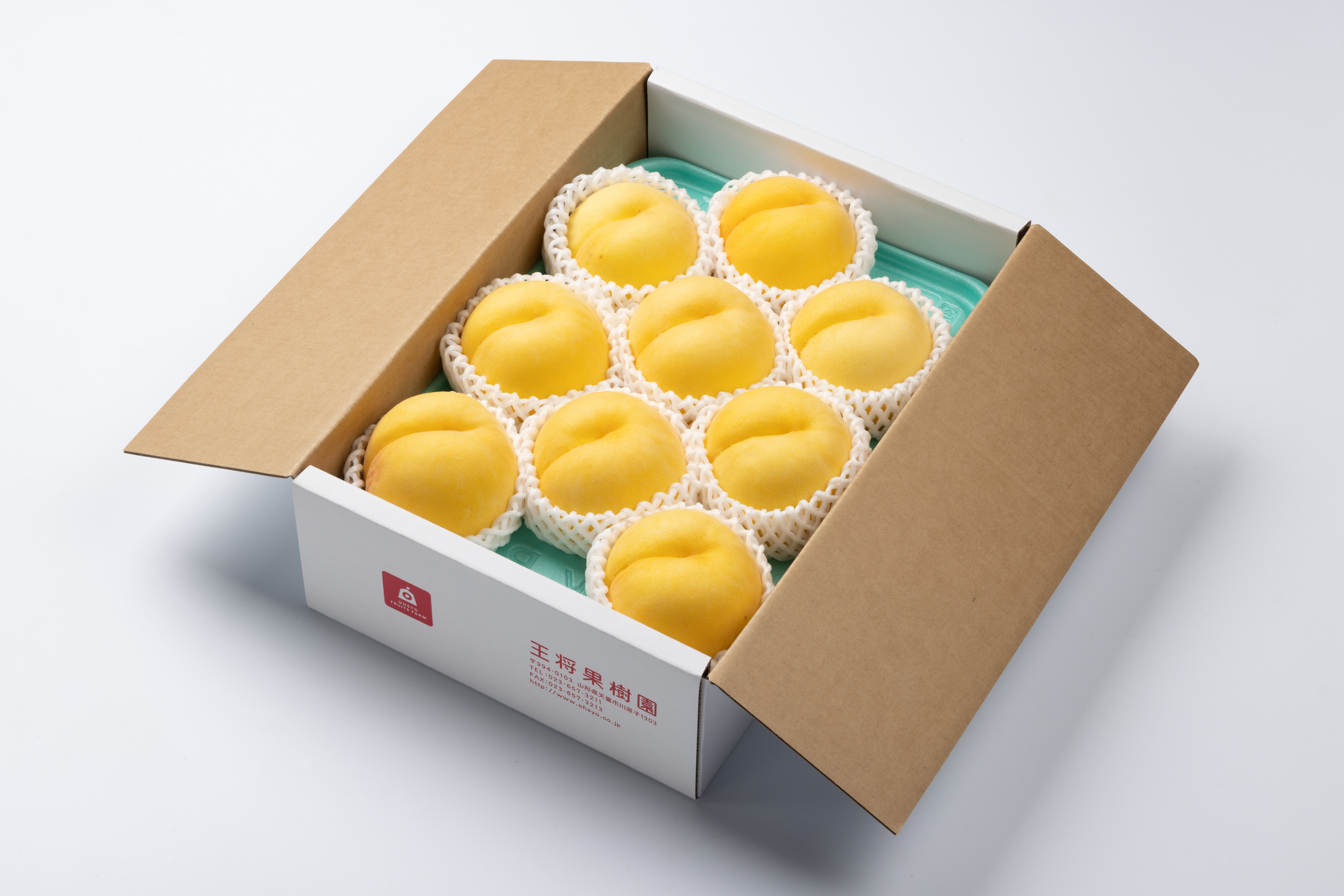 M-9 黄色の桃 約3kg | 王将果樹園
