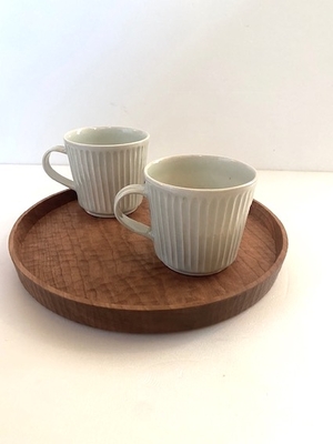 川本 知史 青庭製作所 チェリー 丸盆 270mm