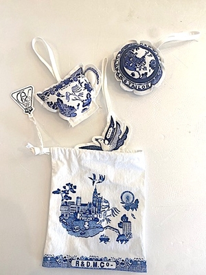 R&D.M.Co-  no.8267  B.W FABRIC CHARM