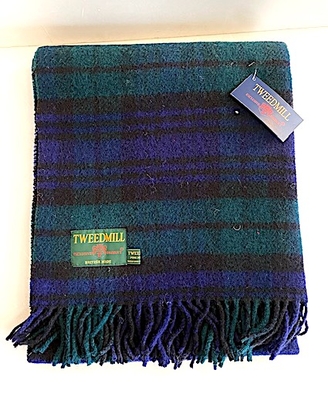 TWEEDMILL  Black   watch  blanket