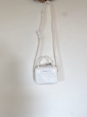 R&D.M.Co-  no.6944  GROCERY MINI SHOULDER BAG   white