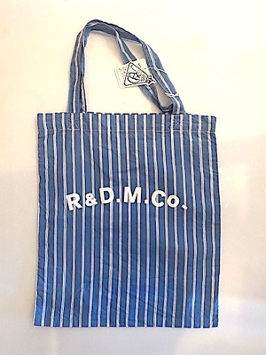 R&D.M.Co-  no.7574  tote bag   ブルー＋白