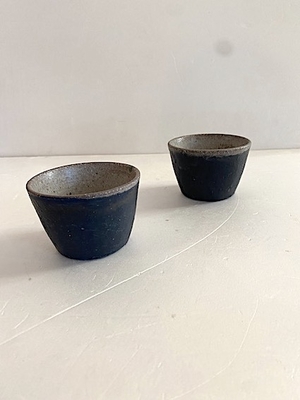 石原ゆきえ  フリーカップ  黒×茶