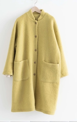 CLASKA  シープパイルジャージコート  イエロー