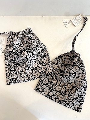 R&D.M.Co-  no.7768  WILD BERRY DRAWSTRING BAG (S)  Flax white