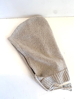 R&D.M.Co-  no.7831  CASHMERE MERINO HOODIE  Light Beige