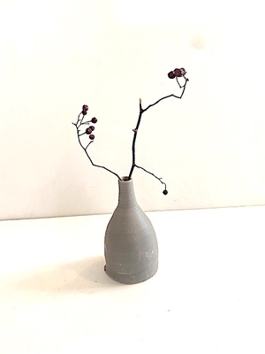 ceramic_yo   マットグレー 一輪さし