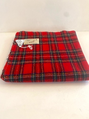 R&D.M.Co-  no.7844  WOOL TARTAN CHECK BLANKET  Royal STEWART
