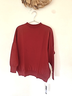 LinenYa / as.it.is  AS 612-RD  オーバーニット  red