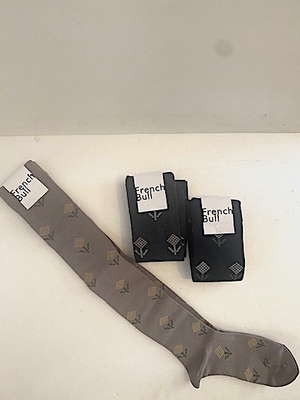 French Bull    ジニアSOCKS  ヘザーグレー black チャコールグレー