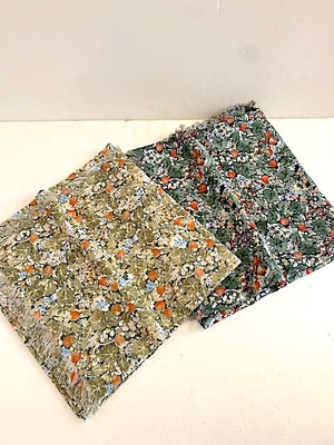 R&D.M.Co-  no.7885  WILD BERRY LAWN  GAUZE SHAWL  SEPIA