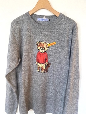 R&D.M.Co-  no.7264  MEN'S  BEAR  BOY  T -SHIRT  Msize   Heather gray