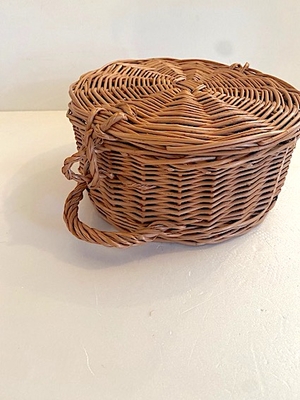 cinq  ポーランド 蓋付きラウンドbasket