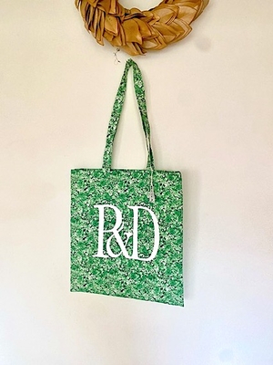 R&D.M.Co-  no.8096  T.W.W.B.F  R&D  tote bag   green  