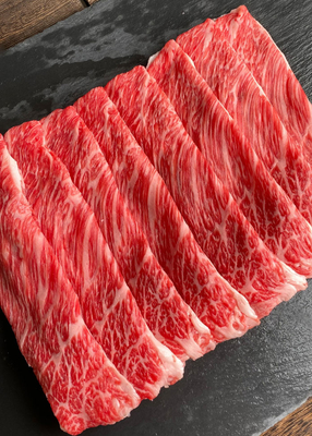 【冷凍】十勝ハーブ牛 カタロースすき焼き  敬老の日 ギフト【400g】  