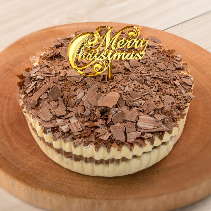 クリスマスティラミスケーキホール１個入箱 1コ わらく堂らくうるショップ