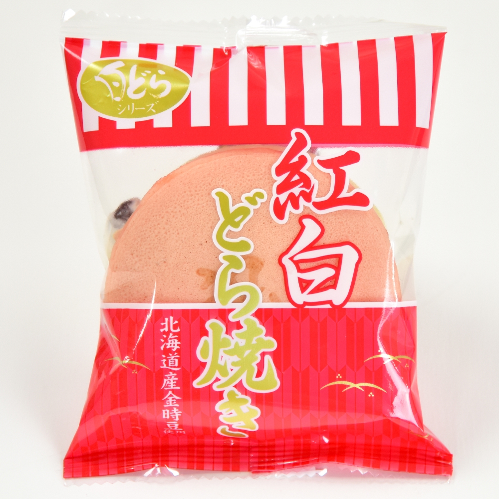 紅白どら焼き1個入 ×1 | わらく堂らくうるショップ
