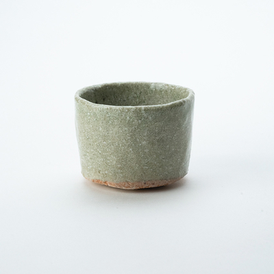 153.灰青ぐい呑