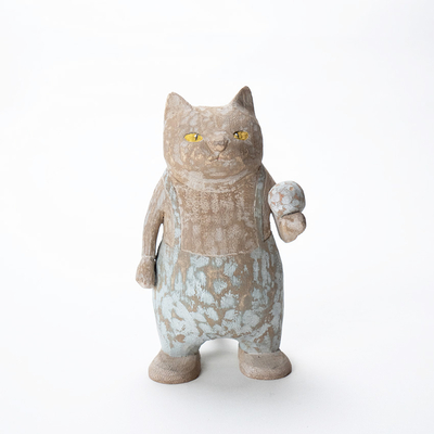 木彫「僕のまり」　山田太志