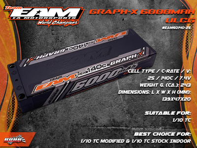 Graph-X 6000mAh Lipo 2S ULCG