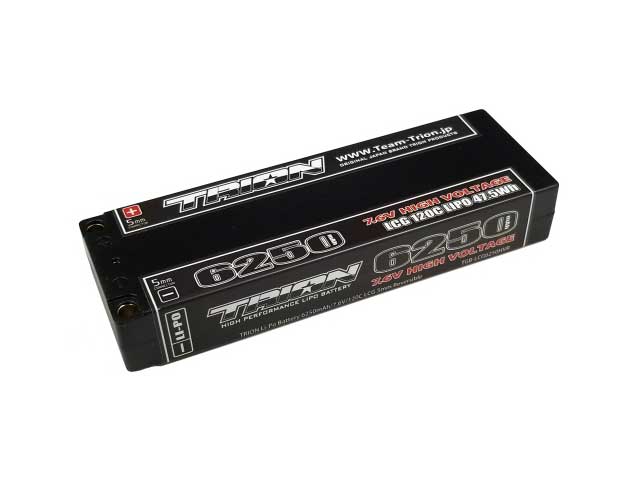 TRION LCG 6250mAh 2本 TRION Li-Po Battery 6250mAh 7.6V 120C 5mm LCG | Saku