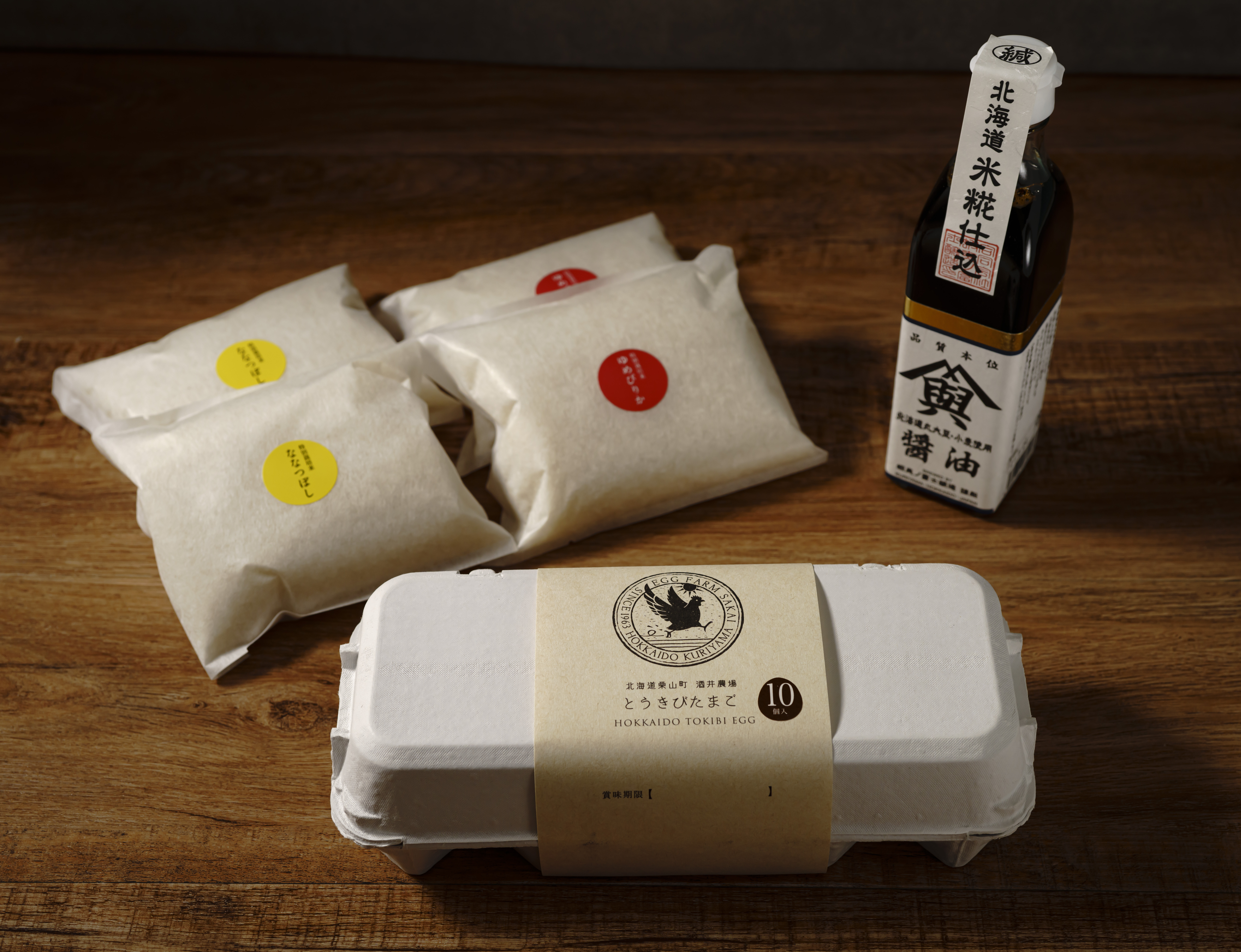 すべて北海道栗山町産のたまごかけご飯ギフトボックス | 酒井農場