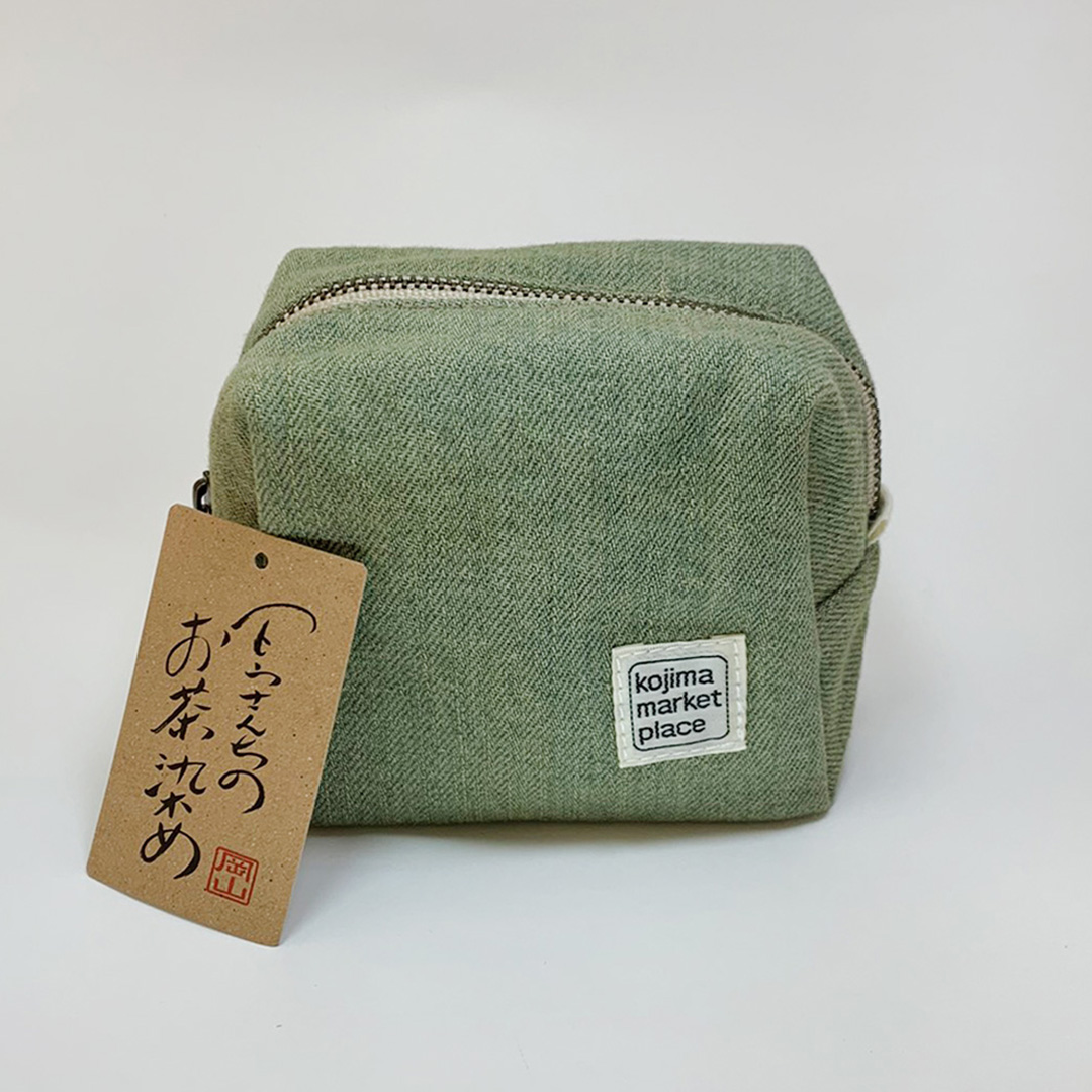 Kojima Market Place お茶染め雑貨 お茶染め四角ポーチ ｋｍｐオンラインショップ