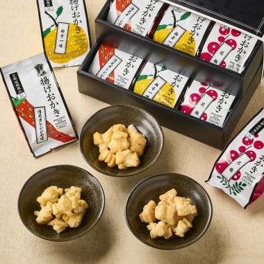 揚げおかき三種