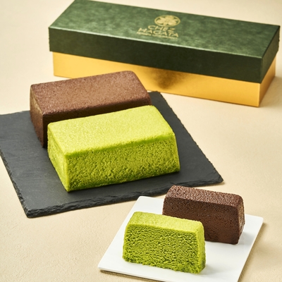 挽きたて抹茶の贅沢テリーヌと濃厚チョコのショコラテリーヌ