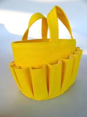 ツールバッグ/ BAGタイプ斜め傾斜カット col,イエロー