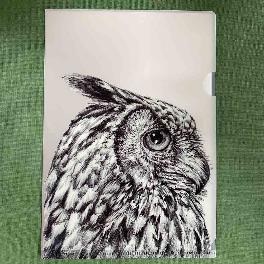 ドミニク フォンデ クリアファイルa5 ミミズク ハシビロコウ スマトラトラ 神戸どうぶつ王国ｎｓ